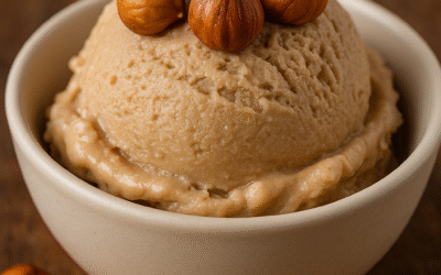 Helado de Avellana Casero 🍨 Receta Cremosa Estilo Gianduja Ligero