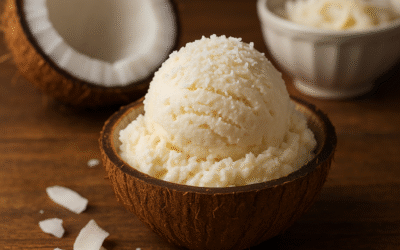Helado de Coco Casero 🥥 Receta Tropical y Cremosa